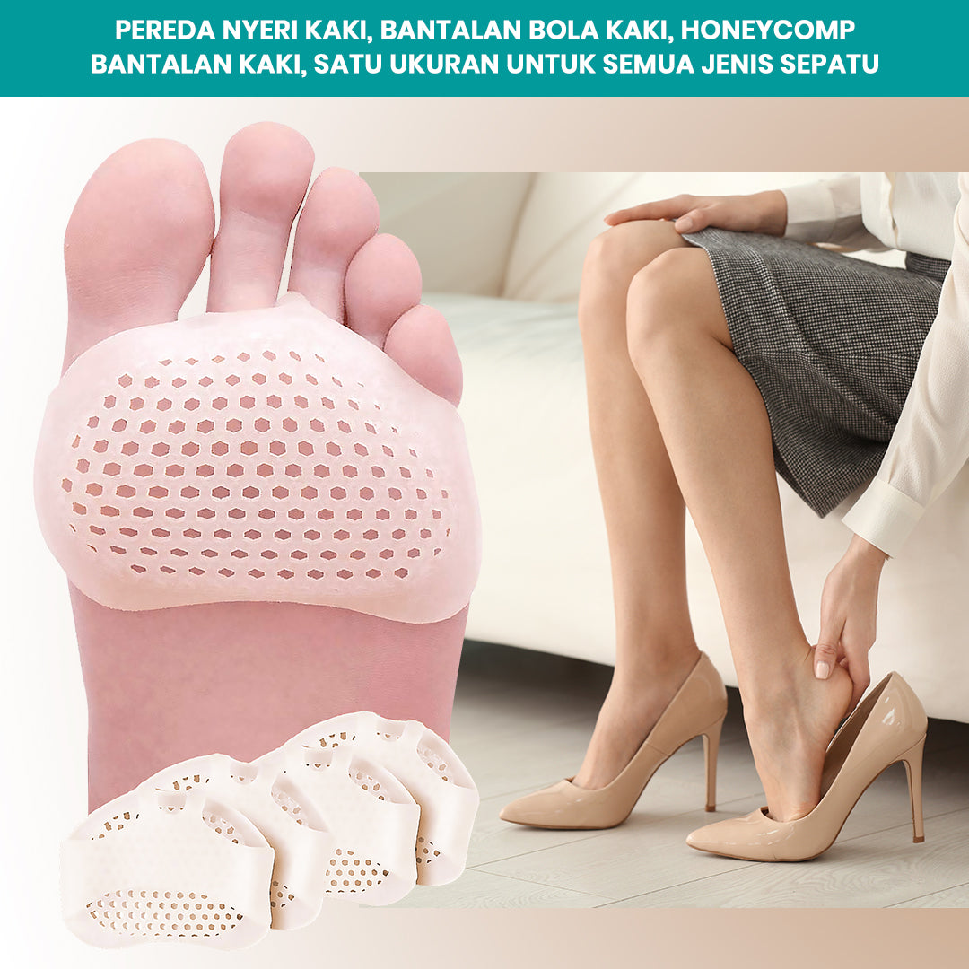 Silikon Pelindung Kaki Forefoot Silicone Pad | Pelindung Ujung Kaki | Pelindung Kaki Anti Lecet | Pelindung Kaki Anti Pecah Pecah | Alas Telapak Kaki