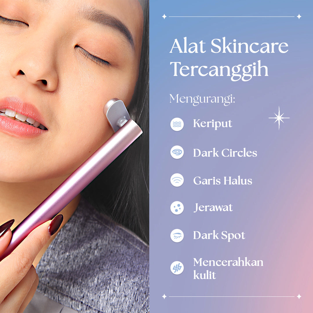 GlowWave Facial Wand 4 in 1 Tongkat Wajah Terapi Lampu Merah