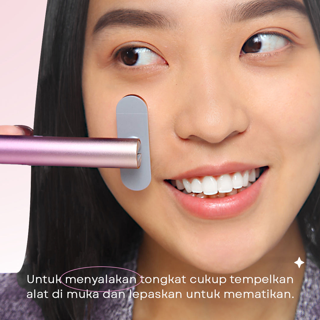 GlowWave Facial Wand 4 in 1 Tongkat Wajah Terapi Lampu Merah