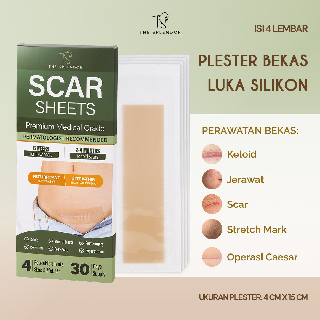 4PCS Scar Sheet - Perawatan Keloid , Bekas Luka - Hodaf by TheSplendor