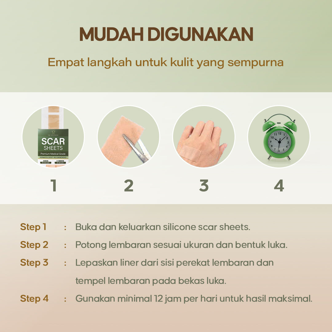 4PCS Scar Sheet - Perawatan Keloid , Bekas Luka - Hodaf by TheSplendor