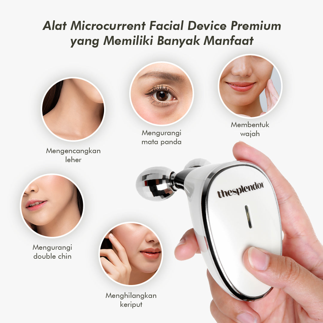 The Splendor Orion Alat Penirus Wajah | Microcurrent Facial Device| Face Roller Pijat Anti Aging