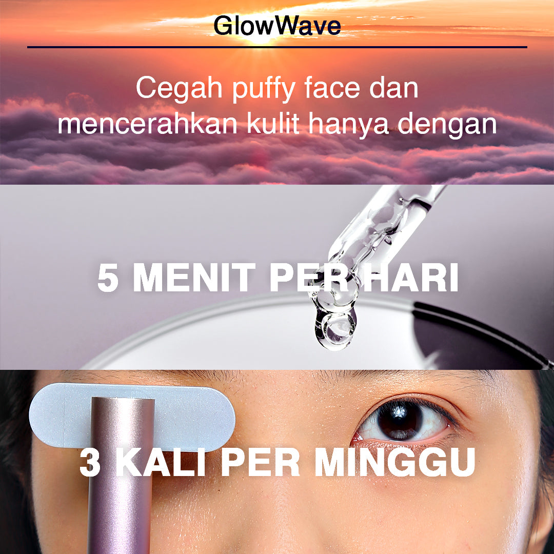 GlowWave Facial Wand 4 in 1 Tongkat Wajah Terapi Lampu Merah